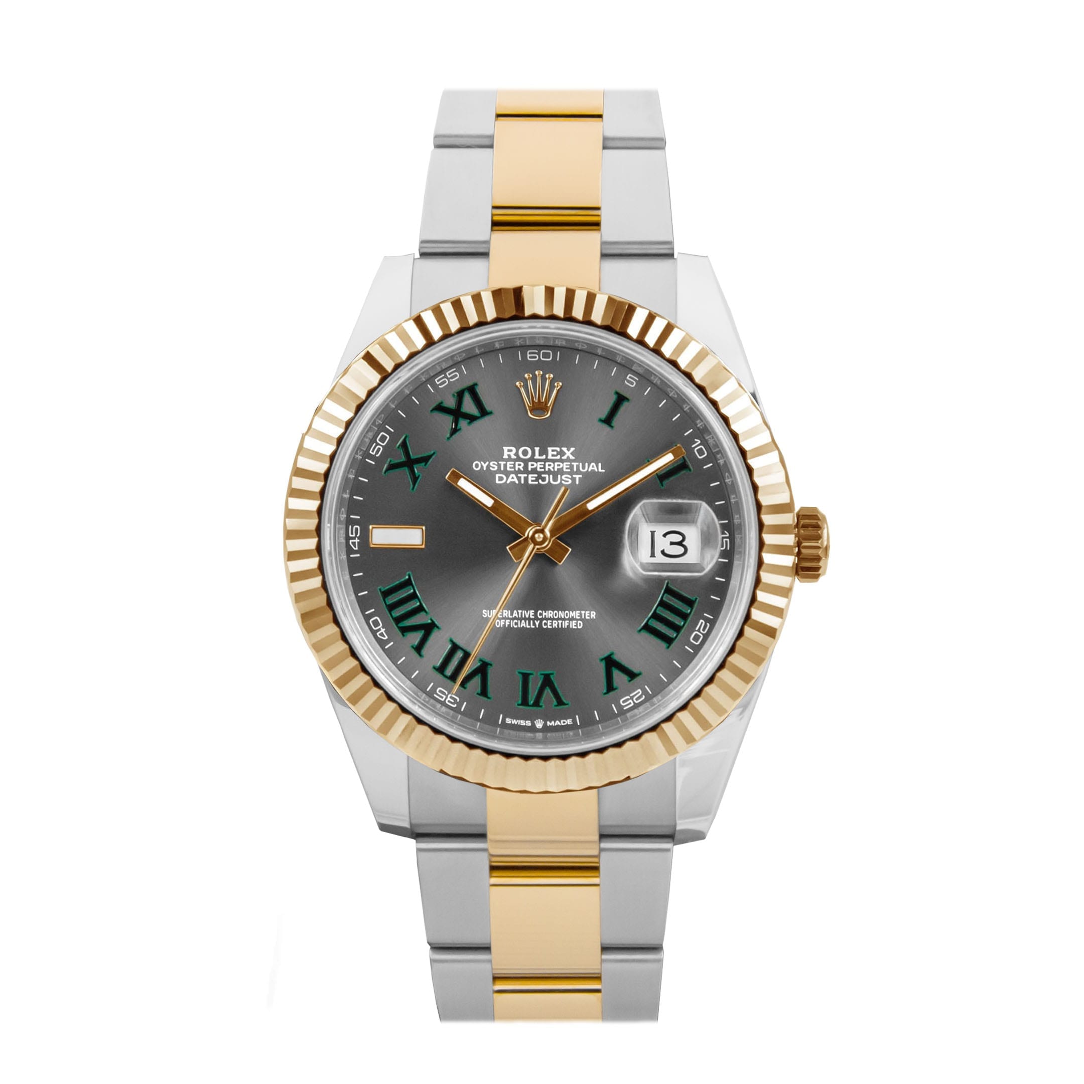 Rolthtex Datejust 41 Oystersteel and yellow gold Wimbledon - M126333-0020/126333-0019 Brand Unworn