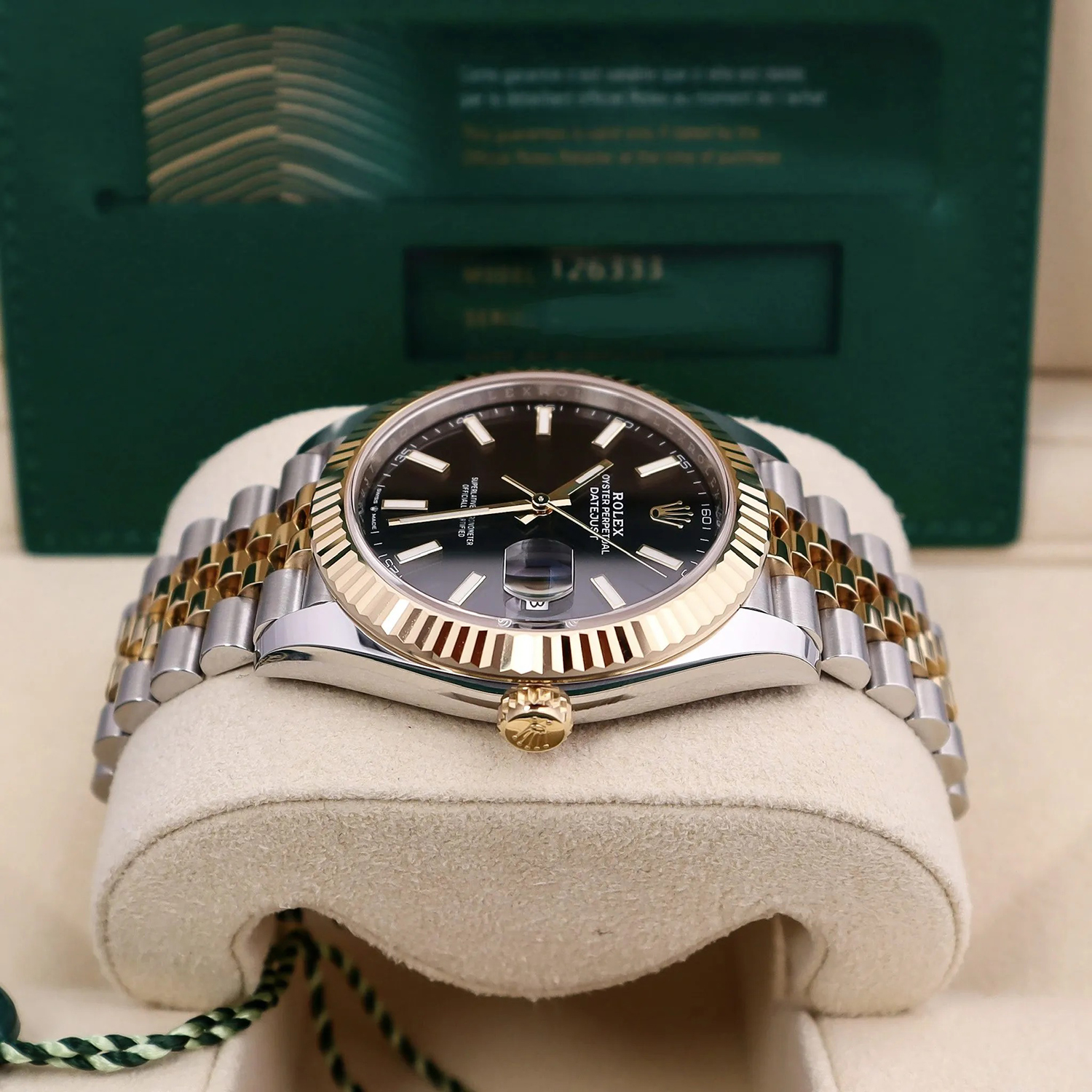 Rolthtex Datejust 41 Two Tone Oystersteel and yellow gold Black Dial 126333-0014