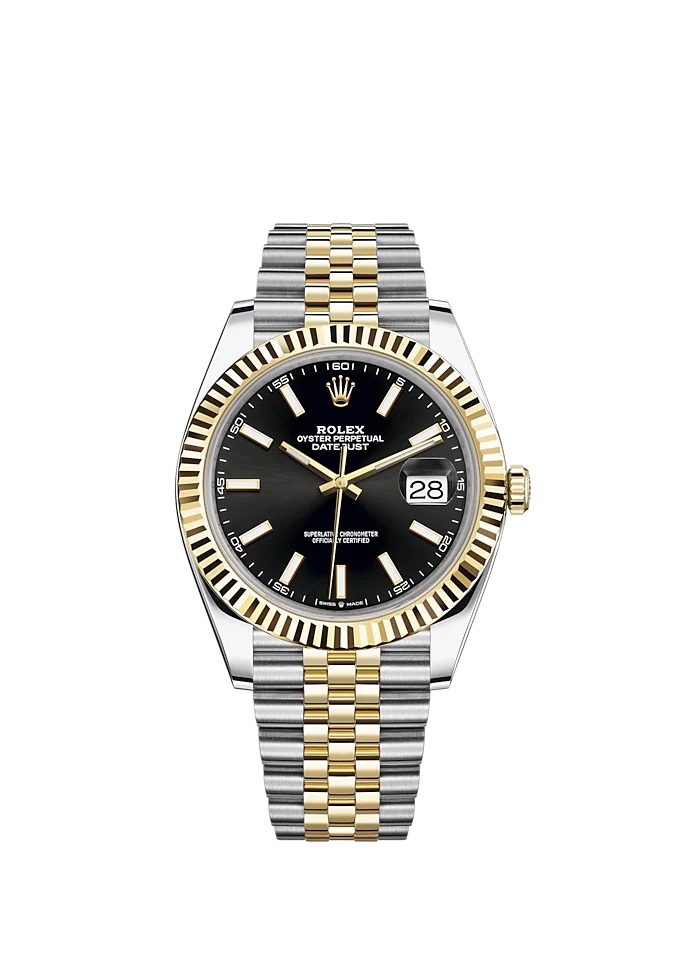 Rolthtex Datejust 41 Two Tone Oystersteel and yellow gold Black Dial 126333-0014