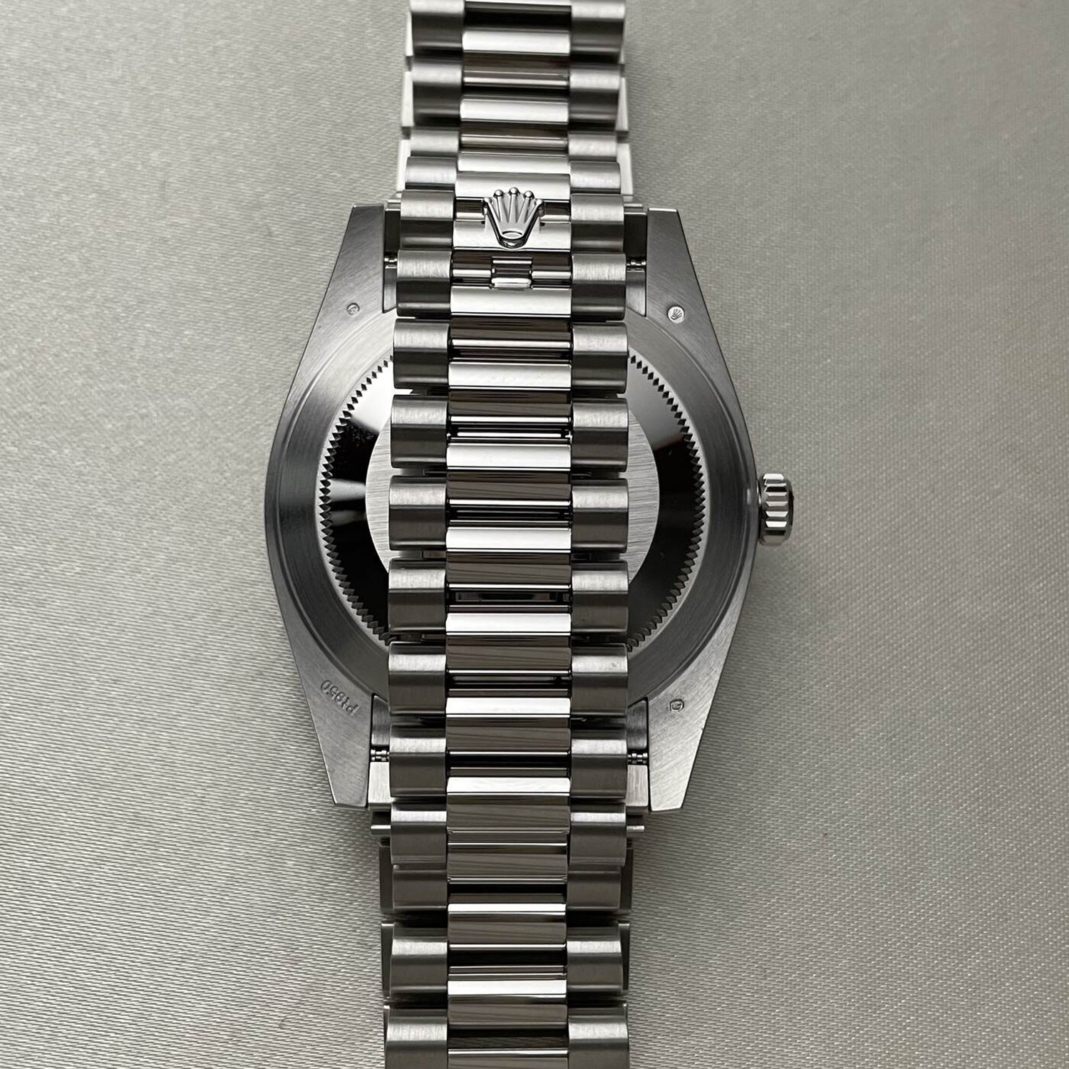 rolthtex Oyster Perpetual Day-Date President 40mm in Platinum with Ice-Blue Dial Men's Watch 228236-0012 Unworn