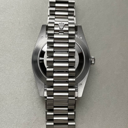 rolthtex Oyster Perpetual Day-Date President 40mm in Platinum with Ice-Blue Dial Men's Watch 228236-0012 Unworn