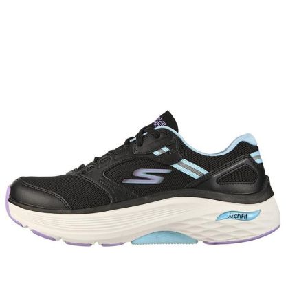 (WMNS) Skecththers Max Cushioning Arch Fit Low-Top Running Shoes Black 128301-BKAQ