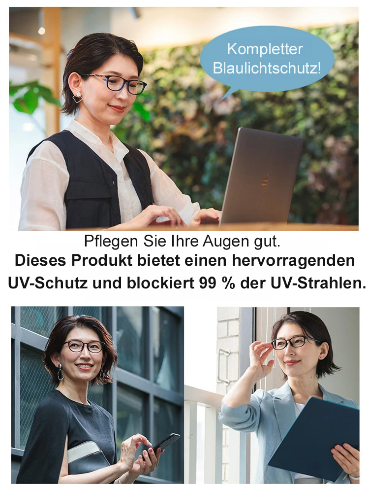 Ultraleichte Lesebrille mit integriertem Blaulichtfilter