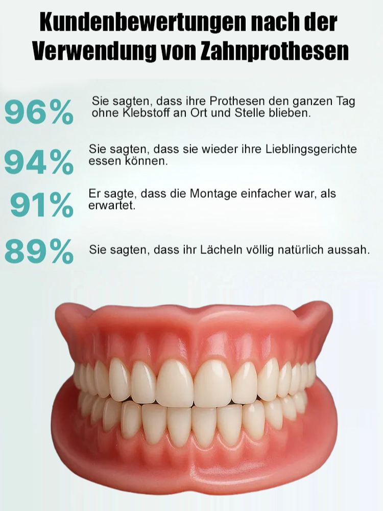 【Inklusive tragbarem Zahnersatzbehälter】 Zahnersatz, der Ihr Lächeln wiederherstellt