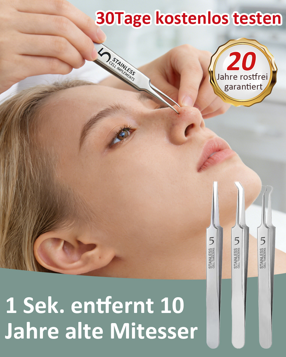Von Orthopäden empfohlen, in 1 Sekunde Mitesser und Pickel entfernen!“ Edelstahl-Mitesserentferner