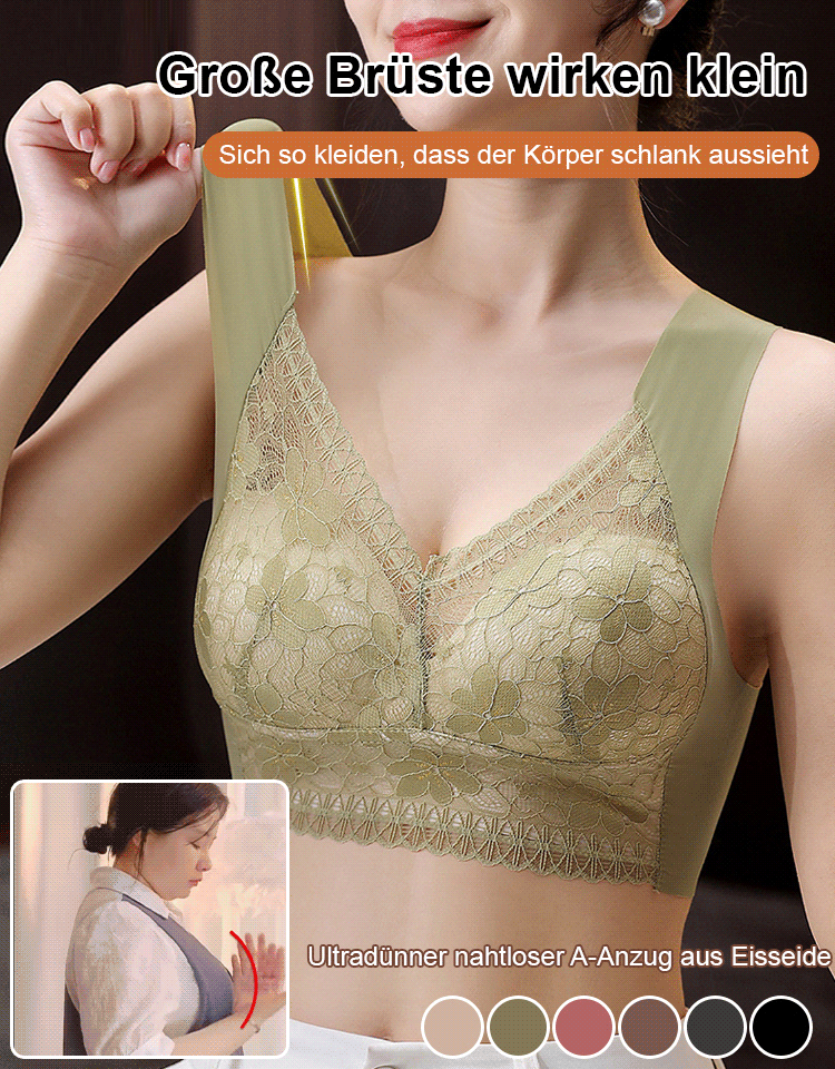 Taucher-BH mit Spitzenbesatz