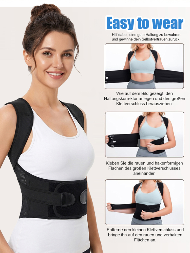 Medizinischer professioneller Korrekturgürtel: Einteiliges unsichtbares Stützkorsett für die Taille
