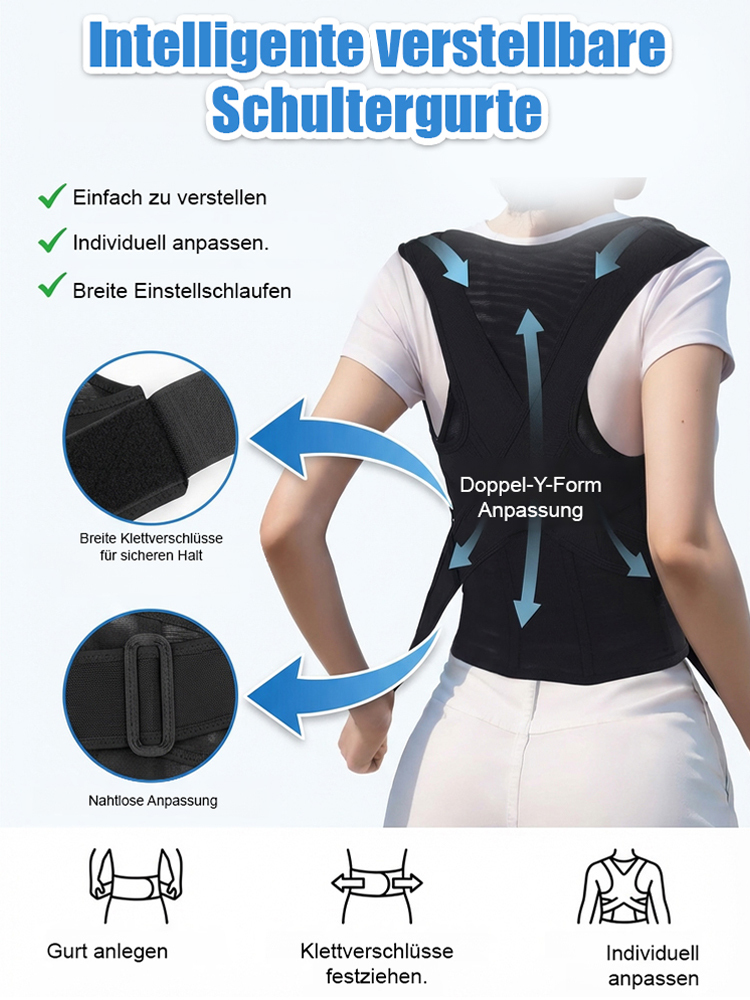 Medizinischer professioneller Korrekturgürtel: Einteiliges unsichtbares Stützkorsett für die Taille