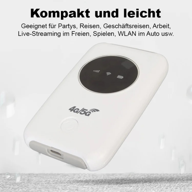 【Kostenloses Internet in der Tasche】5G-Router