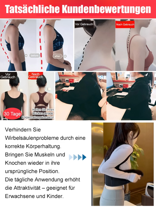 Medizinischer professioneller Korrekturgürtel: Einteiliges unsichtbares Stützkorsett für die Taille