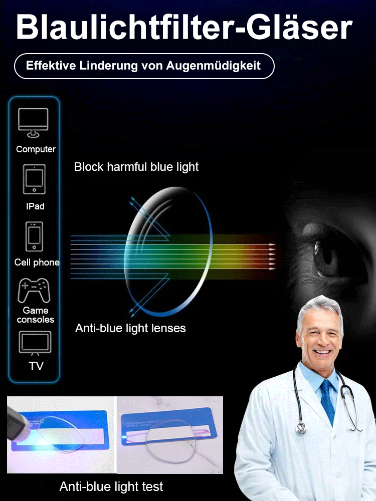 【Sehkraft zurück auf 20 Jahre】Intelligente Fokusveränderung Komfortable Lesebrille