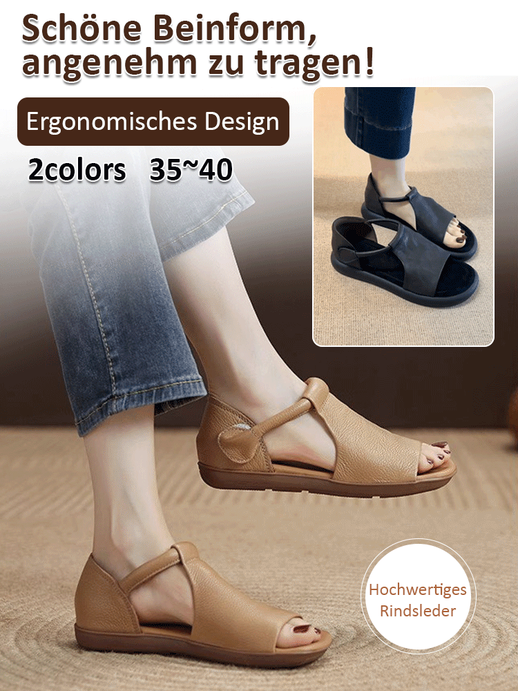 Handgefertigte Sandalen aus reinem Rindsleder