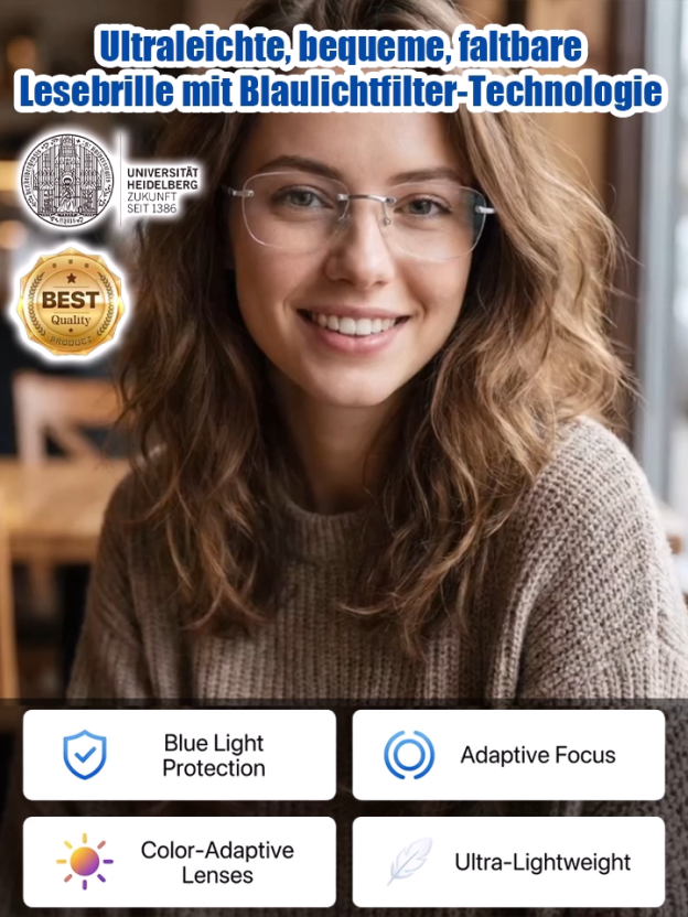 Ultraleichte, intelligente, zoomfähige, lichtempfindliche, farbverändernde, blaulichtblockierende Le