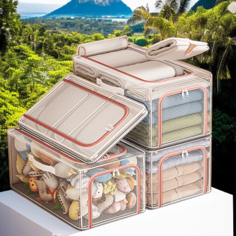 Organizador de ropa transparente de PVC resistente