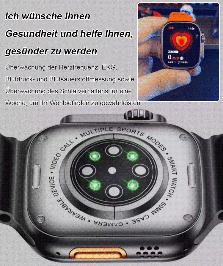 Bluetooth-Blutzucker-Smartwatch anrufen