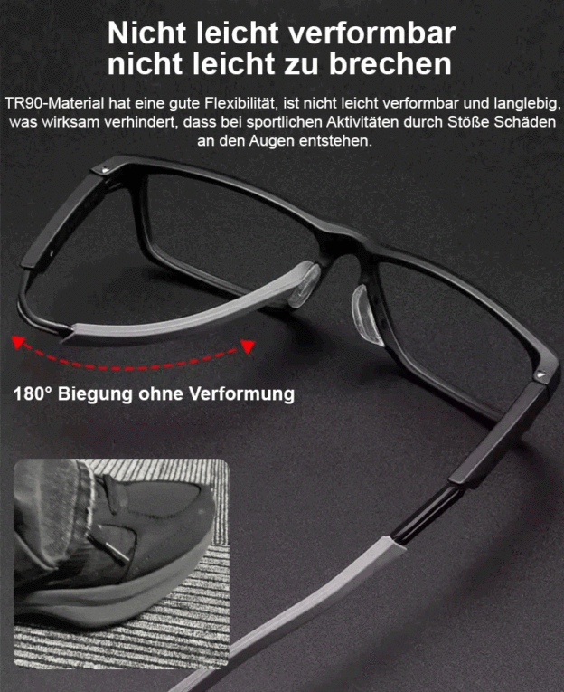 [Ultraleichte Sport-] Lesebrille mit intelligentem Zoom