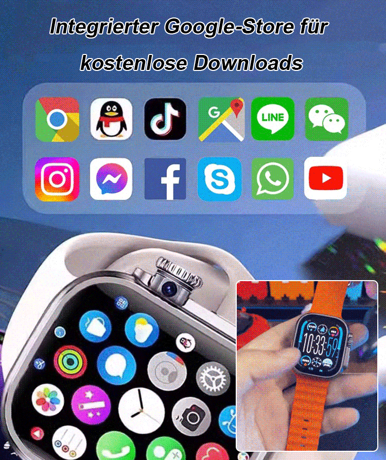 Bluetooth-Blutzucker-Smartwatch anrufen
