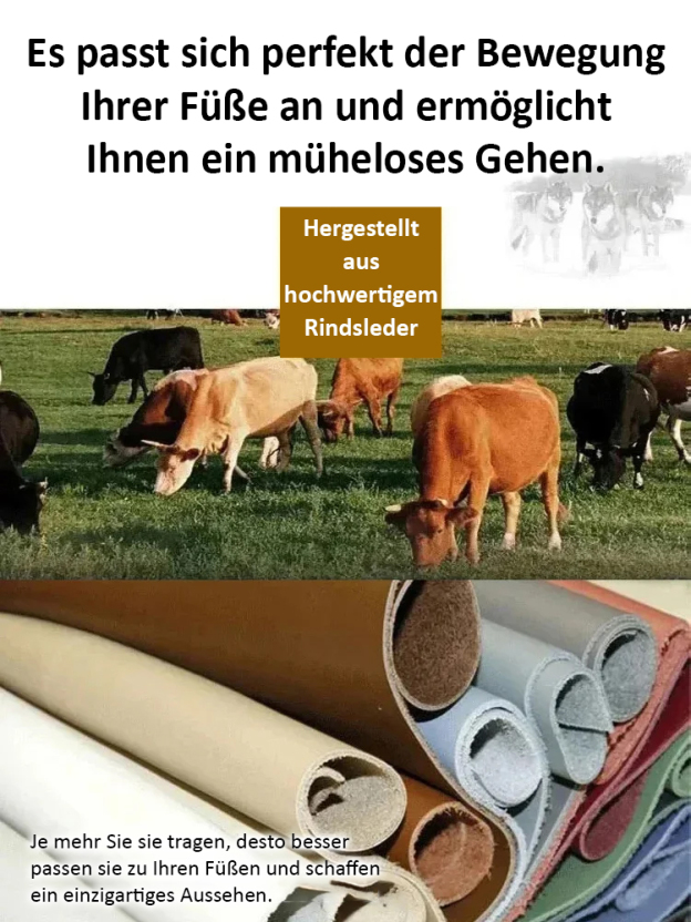 Handgefertigte Sandalen aus reinem Rindsleder