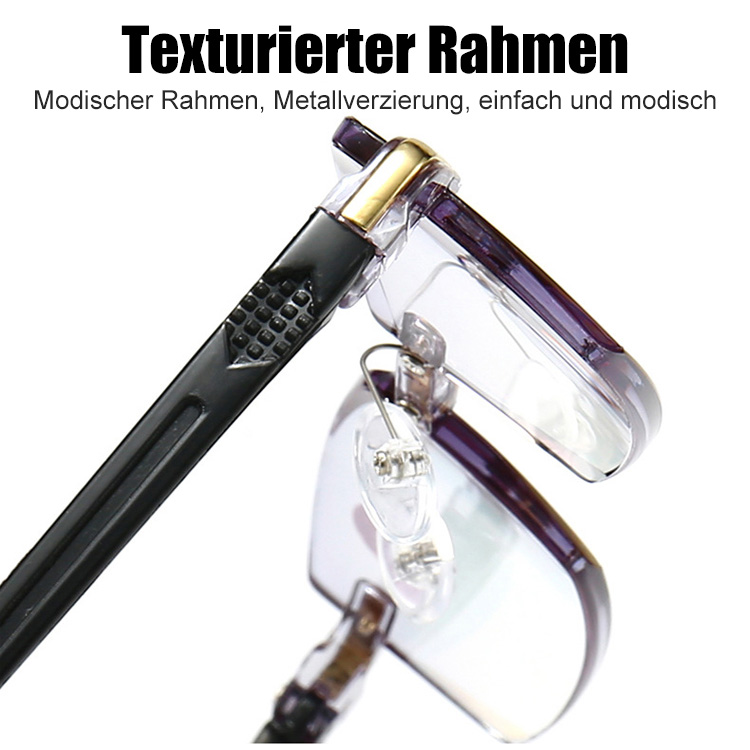 Rahmenlose Lesebrille Klar/Modisch/Komfortabel