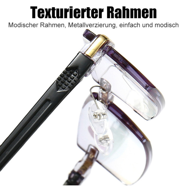 Rahmenlose Lesebrille Klar/Modisch/Komfortabel