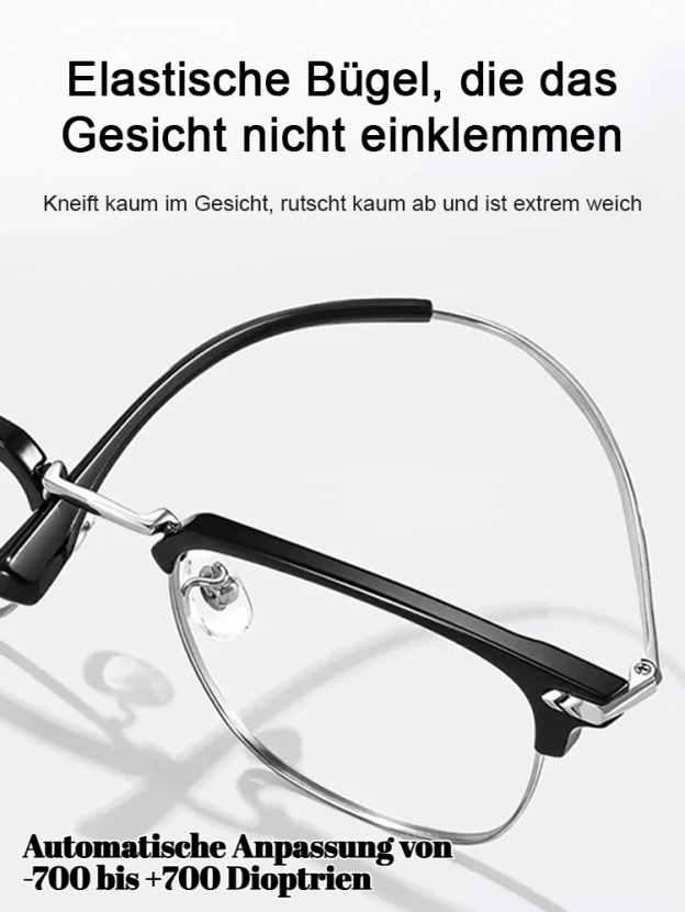 Automatische Zoom-Brauenhalter Blaulichtfilter Lesebrille