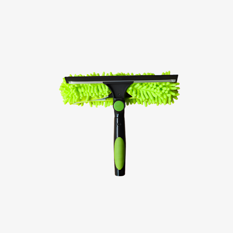 JMY Zwei-in-Eins-Fensterreinigungsschaber im Einsatz auf Glas