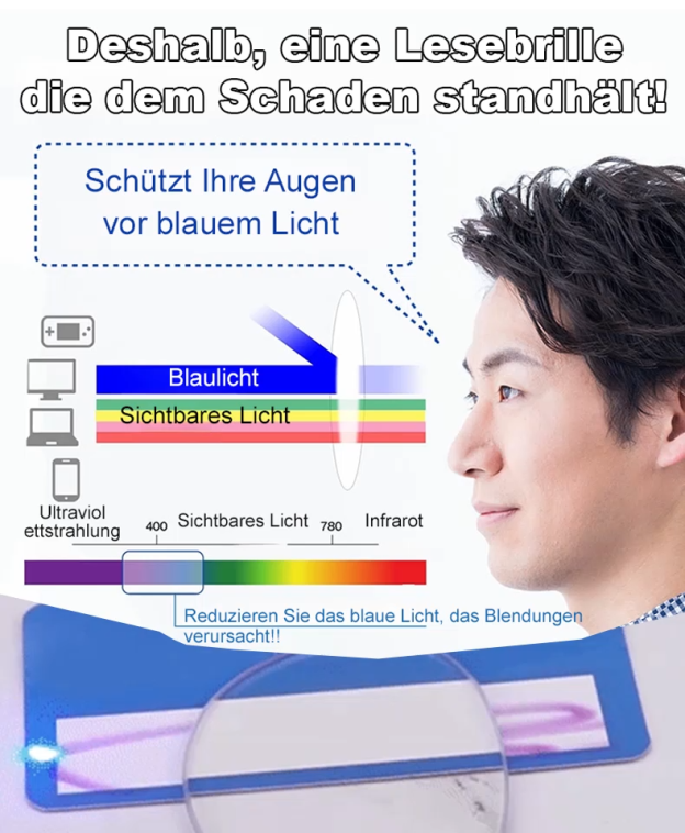 Blaulichtfilter-Autofokus-Lesebrille
