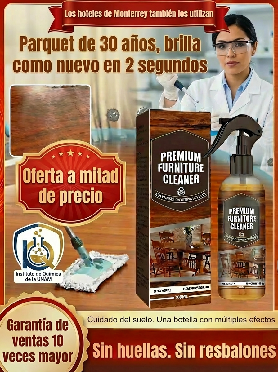 [2 segundos para que tu piso luzca como nuevo después de 30 años] Limpiador de pisos