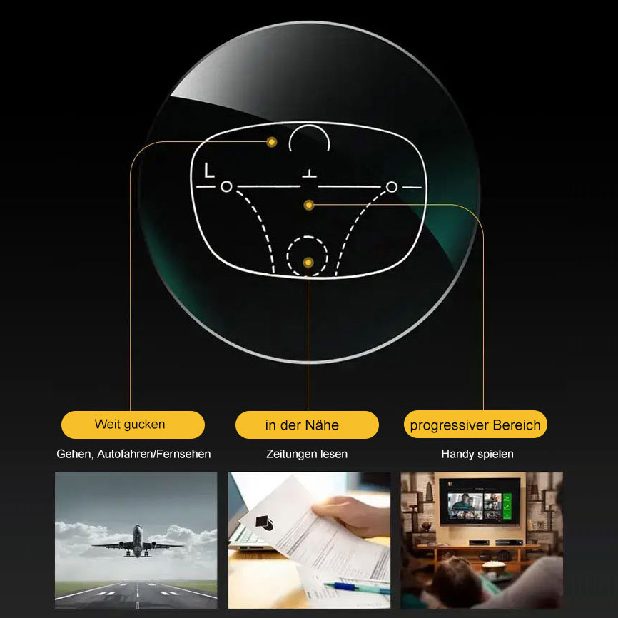 Intelligente Zoom-Lesebrille