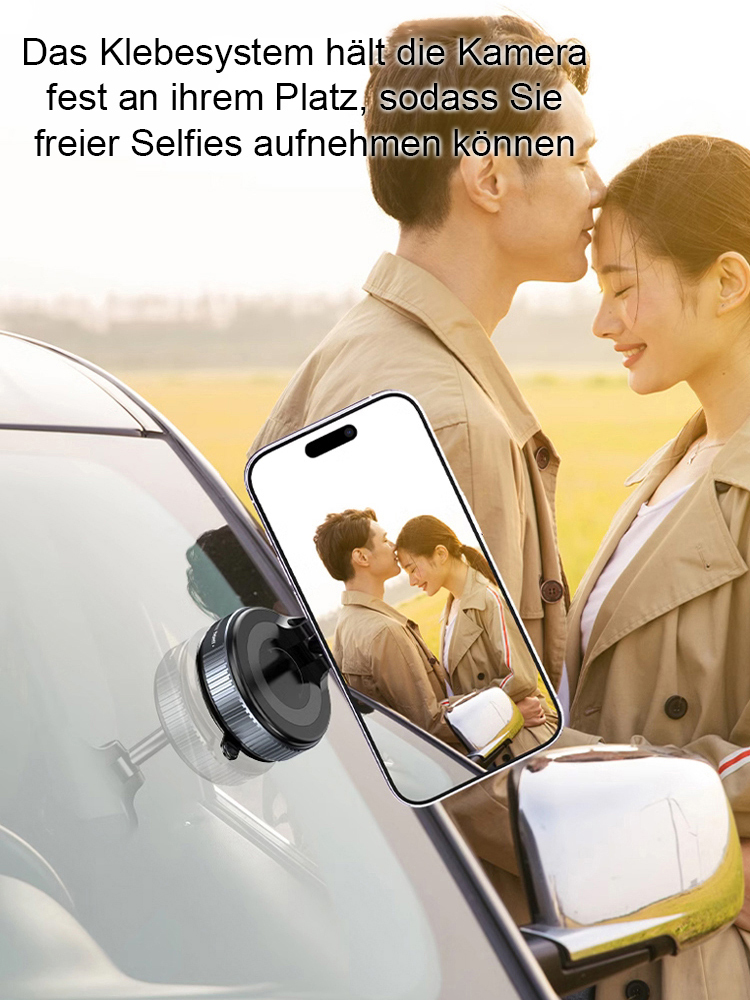 [Stabiler Saugnapfboden]Variabel klappbarer Magnetständer