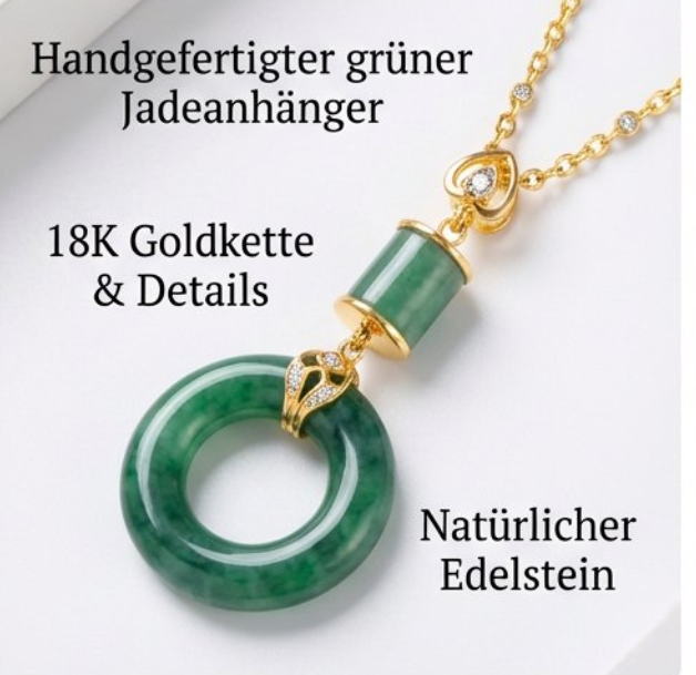 【Die energetische Jade-Halskette】Aktivieren Sie Ihr Charisma in 3 Sekunden. Limitiert auf 188 Stück