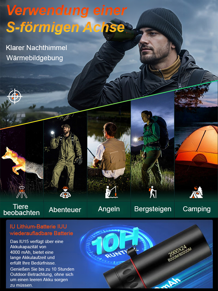 German Tech Wärmebildmonokular Nachtsicht