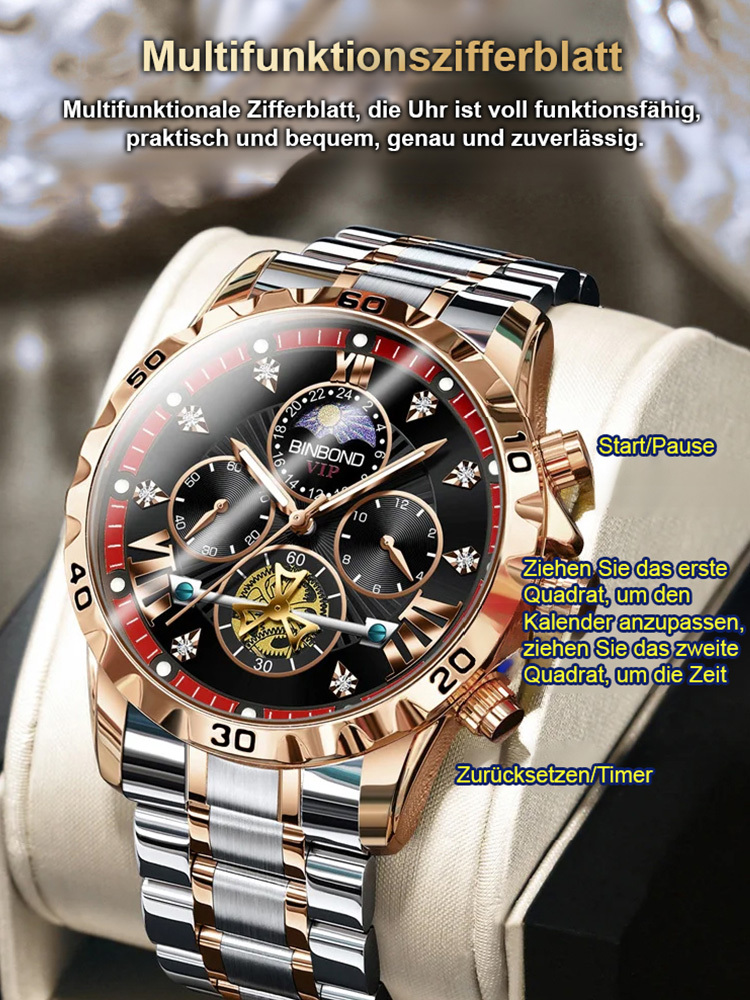 Tourbillon-Uhrwerk ✨ Strenge Kalibrierung über 1200 Stunden. Chronometer-genaue Präzision.