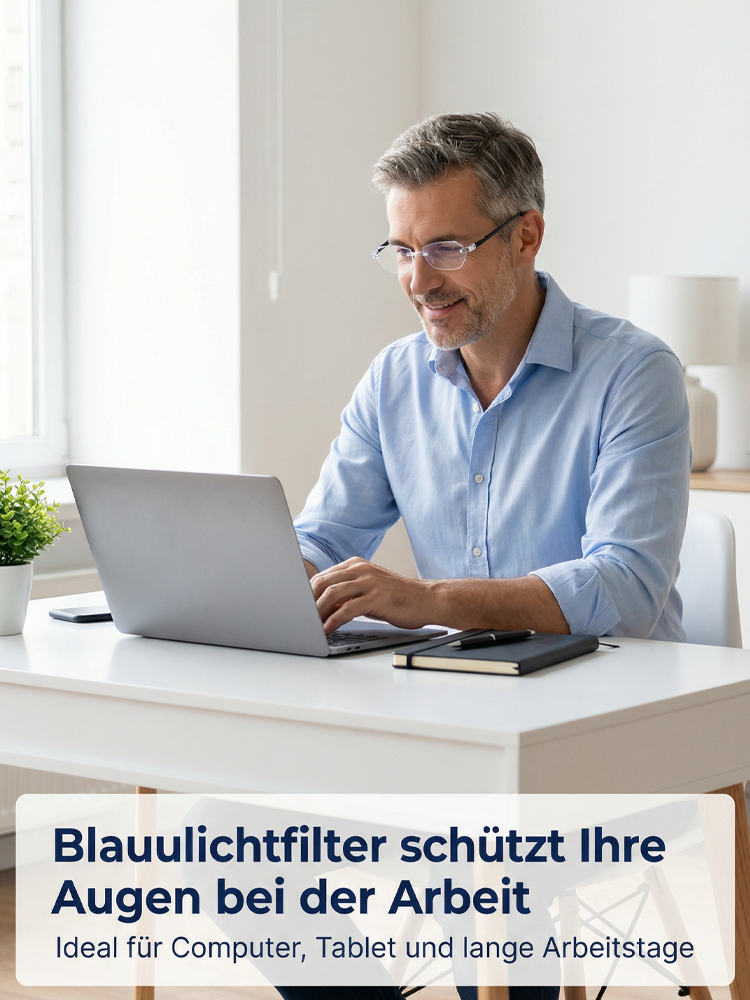 Ultraleichte, integrierte, intelligente Zoom-Diamantschliff-Lesebrille.