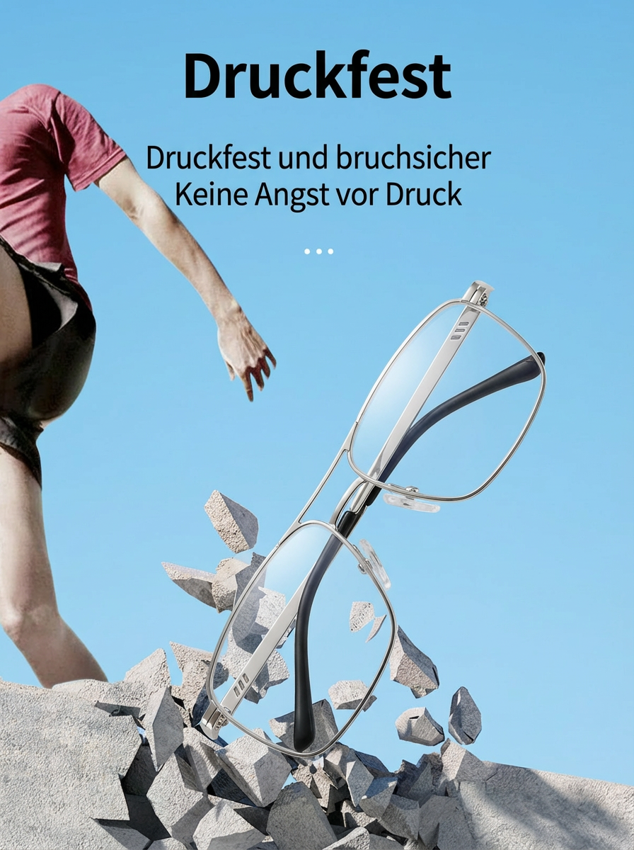 【Keine Verschreibung erforderlich】Smart Zoom Photochromic Blaulichtfilter-Lesebrille