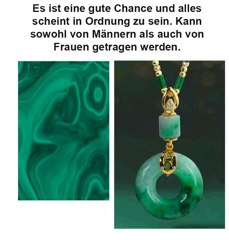 Friedensanh&auml;nger Kette auf Natursteinen arrangiert