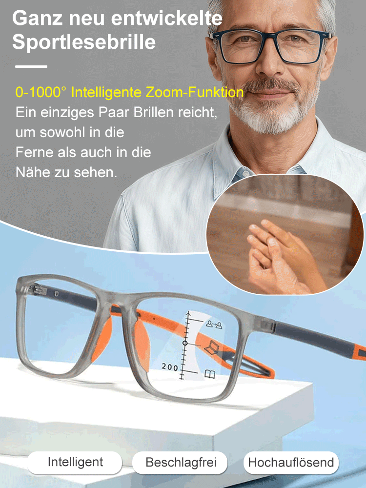 【Sehkraft zurück auf 20 Jahre】Intelligente Fokusveränderung Komfortable Lesebrille