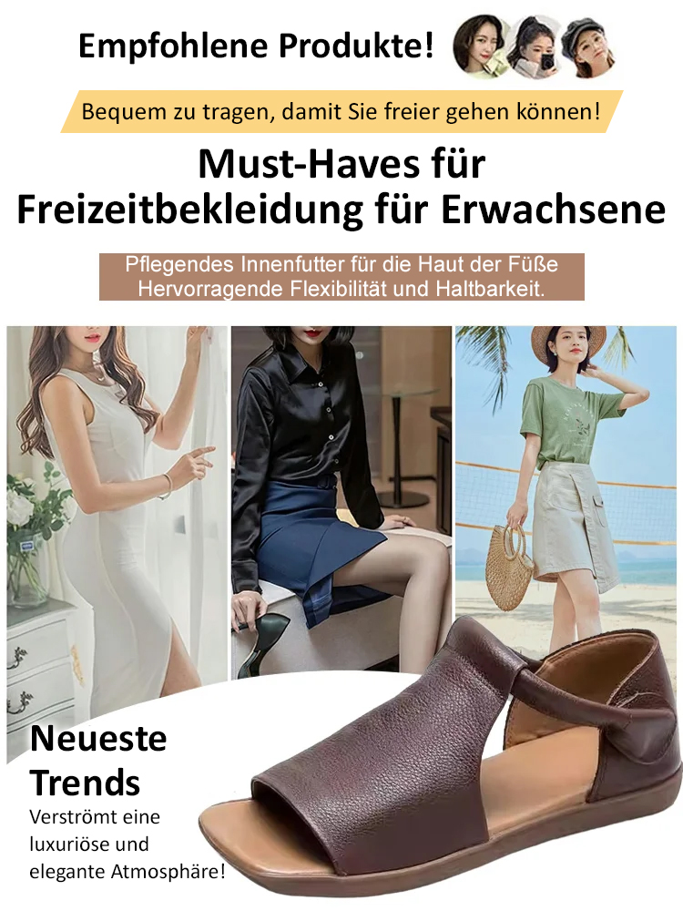 Handgefertigte Sandalen aus reinem Rindsleder