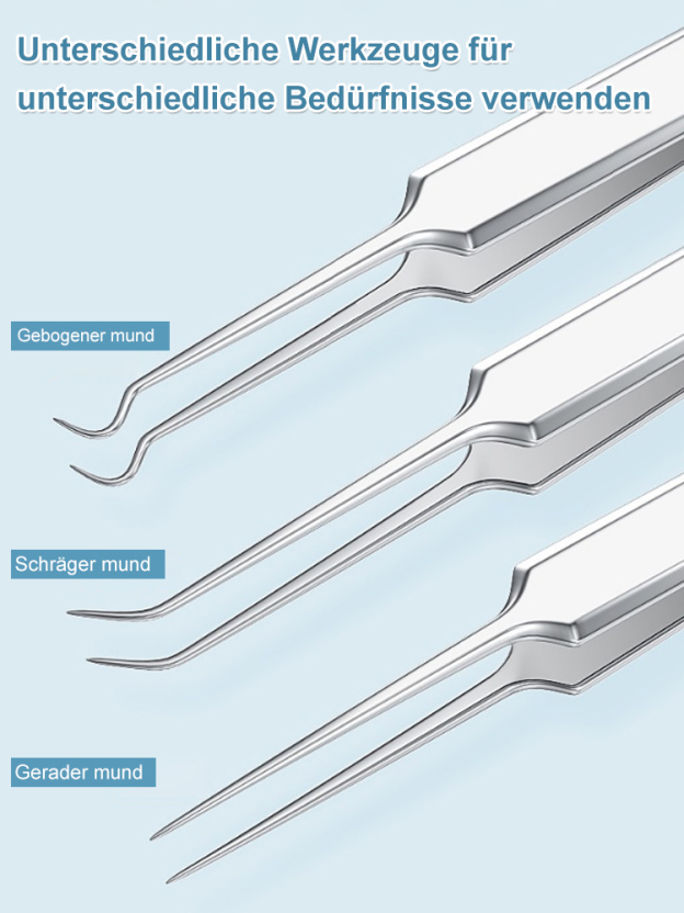 Mitesser- und Akneklammer aus Edelstahl