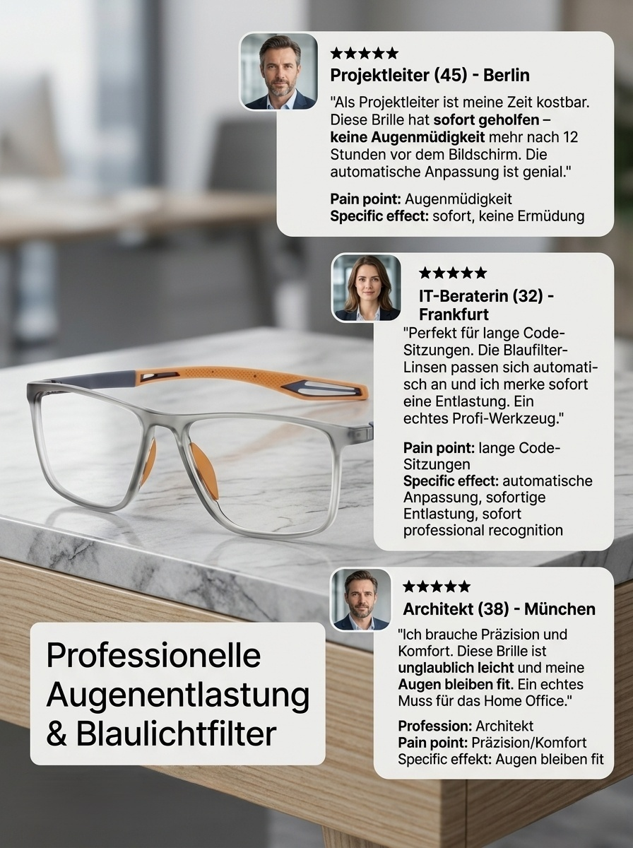【✨️100-1000° intelligente Fokussierung】Ultraleichte und bequeme Anti-Blaulicht-Brille für Presbyopie