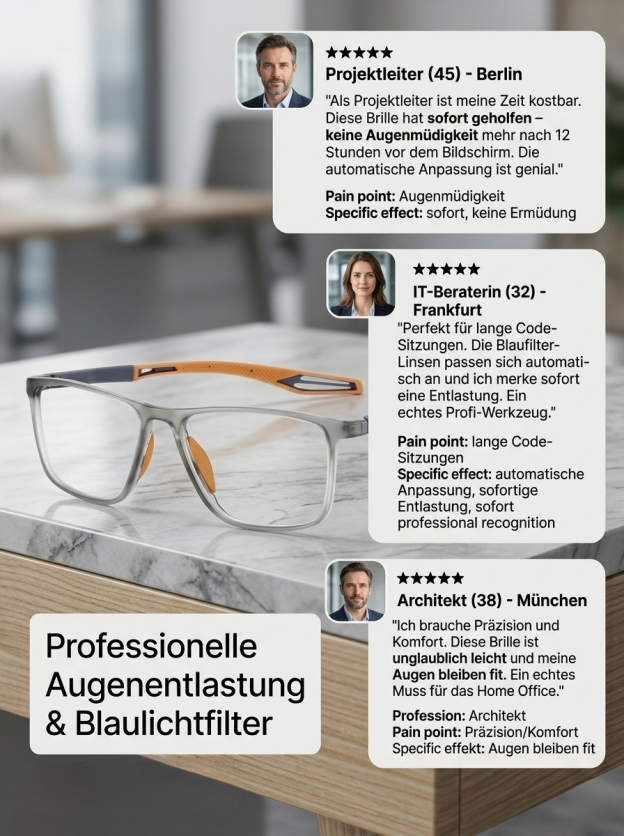 【✨️100-1000° intelligente Fokussierung】Ultraleichte und bequeme Anti-Blaulicht-Brille für Presbyopie