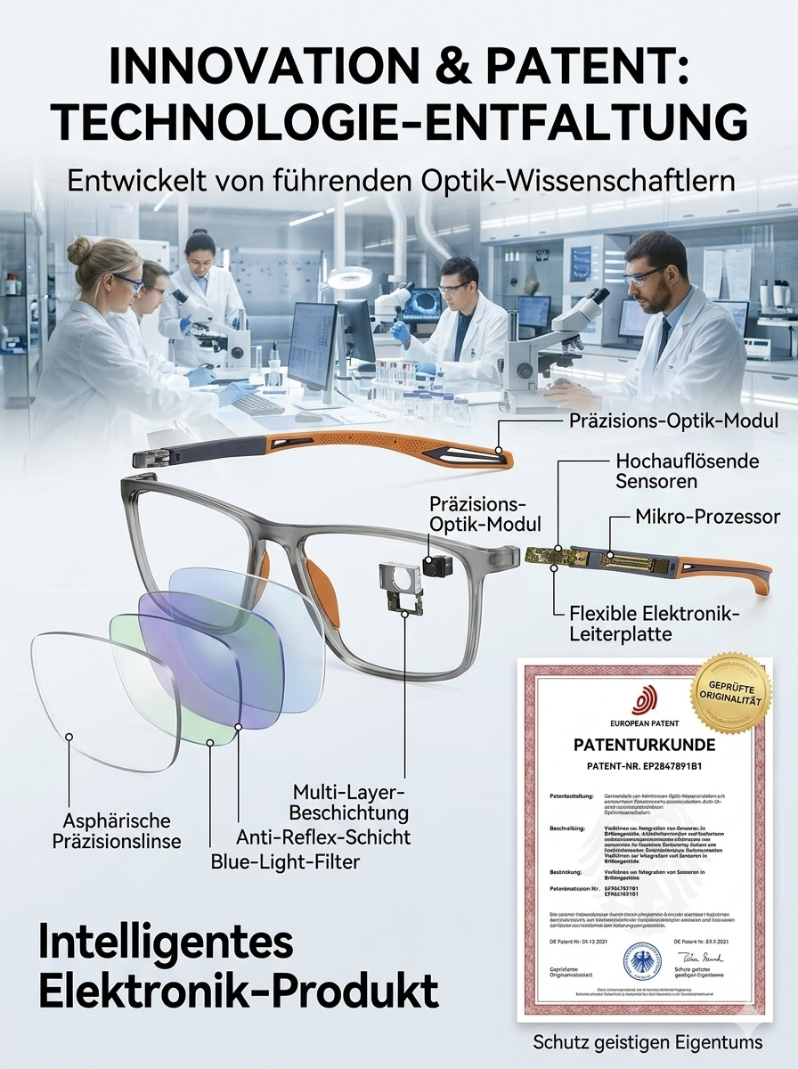 Die intelligente Brille mit Autofokus, entwickelt von einer jahrhundertalten Brillenmanufaktur!