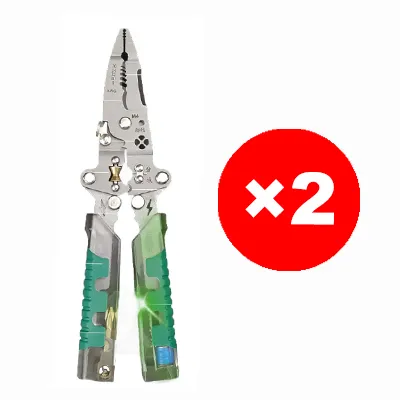 【One piece has 14 functions】Folding tester, screwdriver, wire stripper. One-stop service!