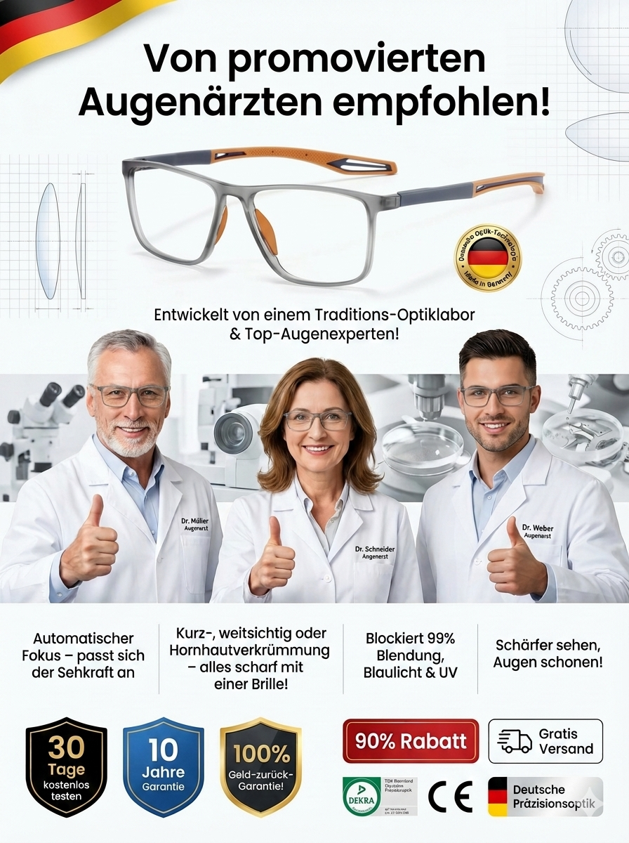 【✨️100-1000° intelligente Fokussierung】Ultraleichte und bequeme Anti-Blaulicht-Brille für Presbyopie