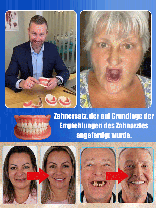 Natürliches Lächeln Komfort-Zahnset