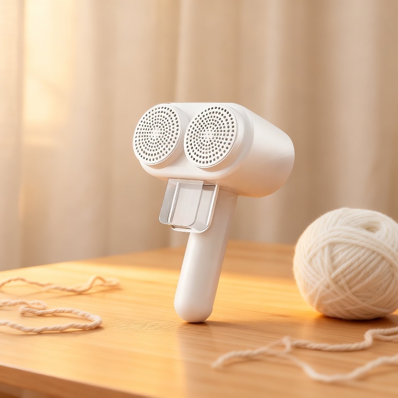 Haarklopfer & Haarballenentferner mit Saugfunktion, ergonomisch, Staubbox abnehmbar