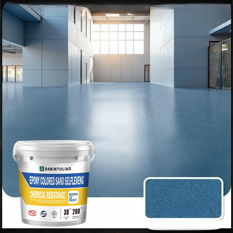【Am selben Tag streichen, am selben Tag beziehen】Marmor-ähnlicher farbiger Sand selbstnivellierende 