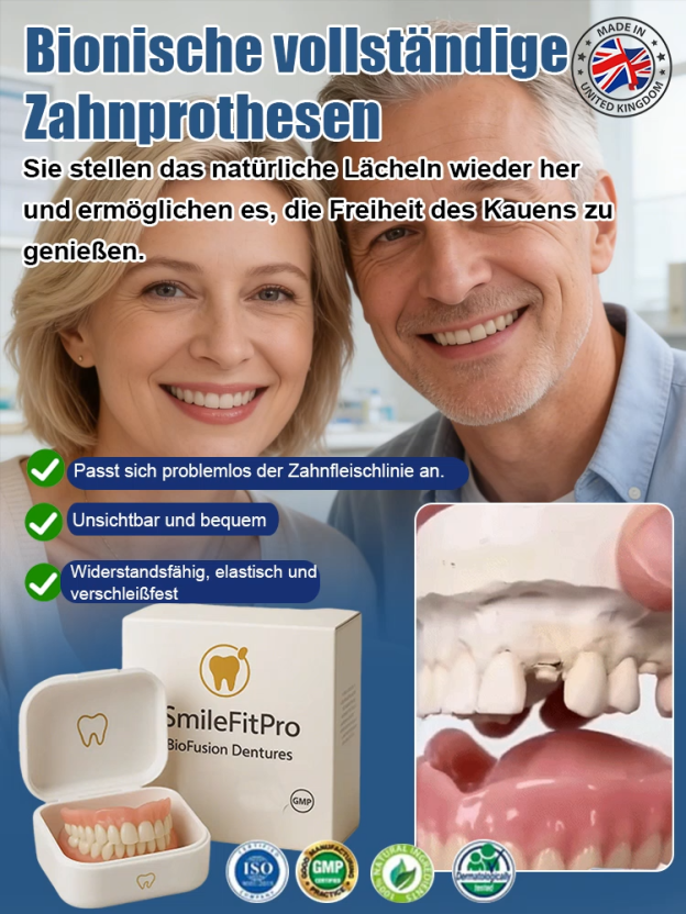 Natürliches Lächeln Komfort-Zahnset