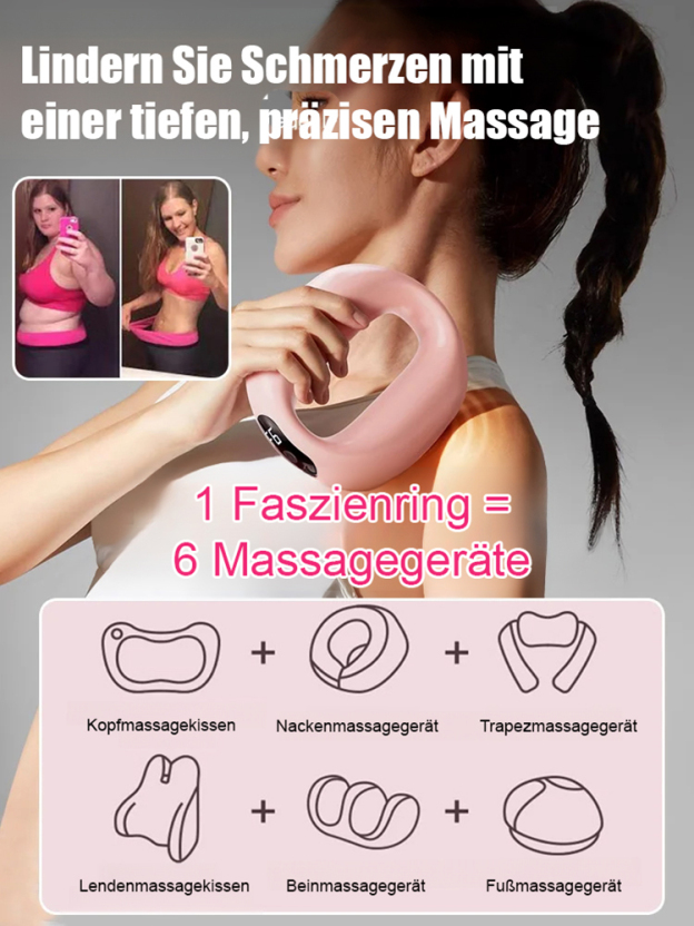 【Kein Training erforderlich, Fettverbrennung für den ganzen Körper】Multifunktionaler Faszienring-Fet