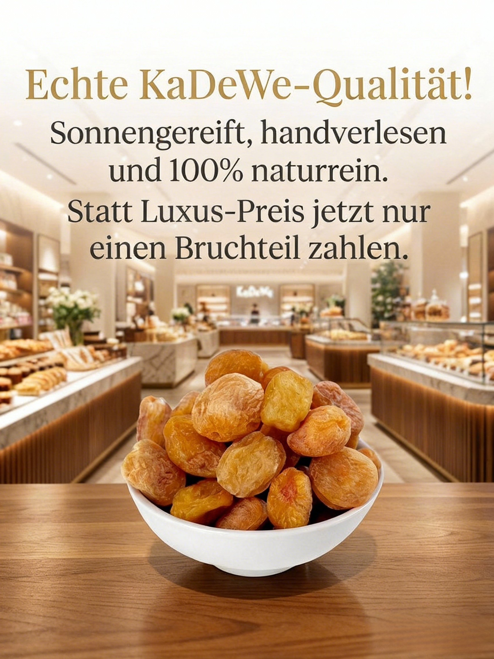 【Von Herz-Kreislauf-Spezialisten empfohlen】 Bayerns Spezialität: Getrocknete Aprikosen